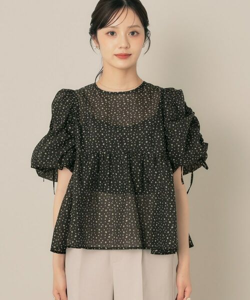 Couture Brooch / クチュールブローチ チュニック | シアーフラワーチュニック | 詳細15