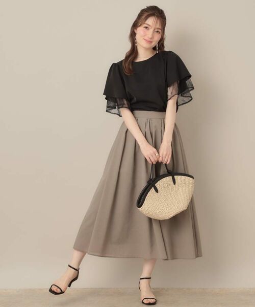 Couture Brooch / クチュールブローチ シャツ・ブラウス | 【マシンウォッシャブル・一枚で着映える】レース重ねフレアブラウス | 詳細20