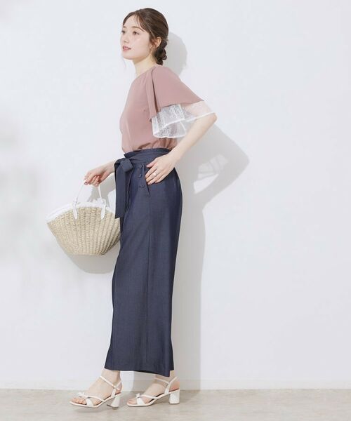 Couture Brooch / クチュールブローチ シャツ・ブラウス | 【マシンウォッシャブル・一枚で着映える】レース重ねフレアブラウス | 詳細27