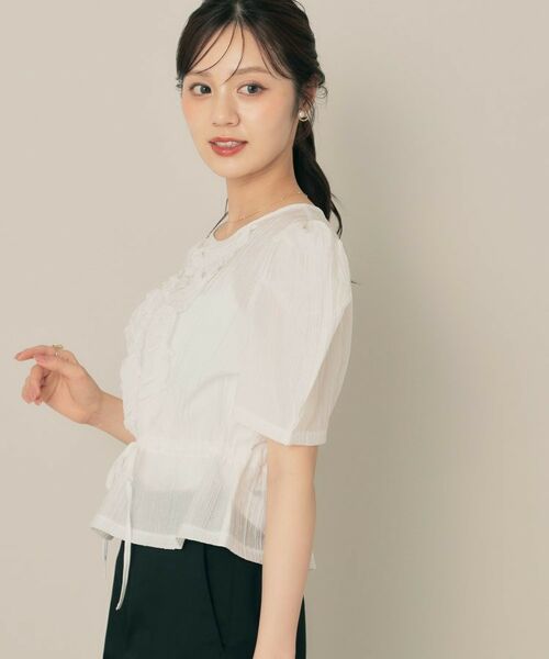 Couture Brooch / クチュールブローチ シャツ・ブラウス | フリル5分袖ブラウス | 詳細2