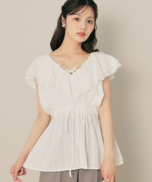 Couture Brooch / クチュールブローチ チュニック | フリルカラーチュニックブラウス | 詳細1