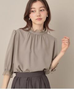 Couture Brooch / クチュールブローチ シャツ・ブラウス | 【華やか・大人可愛い・5分袖】エンブロレース前後2WAYブラウス