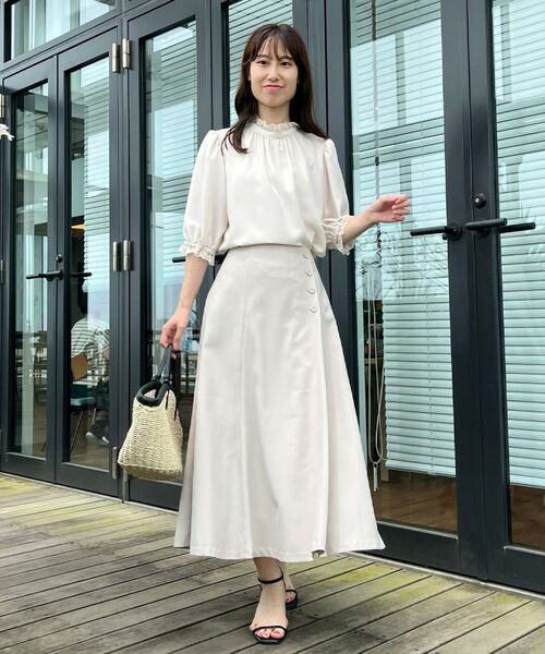 Couture Brooch / クチュールブローチ シャツ・ブラウス | 【華やか・大人可愛い・5分袖】エンブロレース前後2WAYブラウス | 詳細11