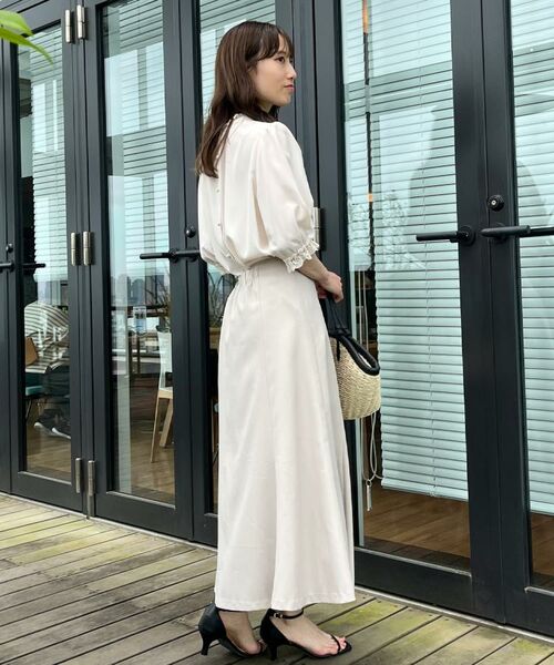 Couture Brooch / クチュールブローチ シャツ・ブラウス | 【華やか・大人可愛い・5分袖】エンブロレース前後2WAYブラウス | 詳細13