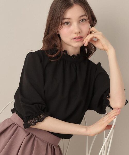 Couture Brooch / クチュールブローチ シャツ・ブラウス | 【華やか・大人可愛い・5分袖】エンブロレース前後2WAYブラウス | 詳細19