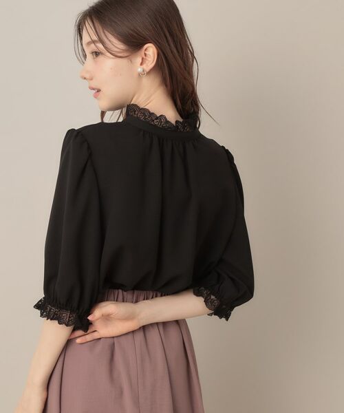 Couture Brooch / クチュールブローチ シャツ・ブラウス | 【華やか・大人可愛い・5分袖】エンブロレース前後2WAYブラウス | 詳細21