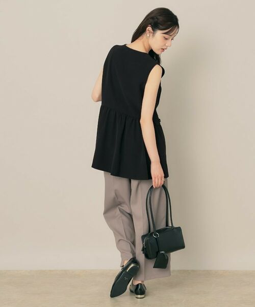 Couture Brooch / クチュールブローチ ベスト | 【フェミニン・きれいめ】ゴールド釦ペプラムジレ | 詳細6