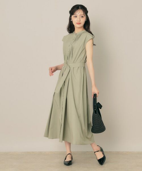 Couture Brooch / クチュールブローチ ロング・マキシ丈ワンピース | 【Aライン・細見え】フロントタックシャツワンピース | 詳細19