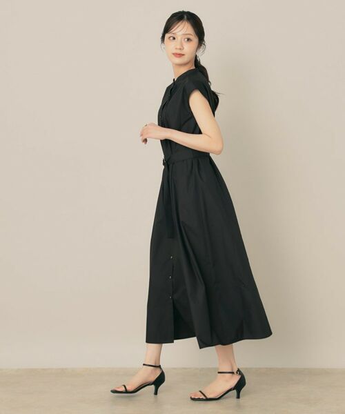 Couture Brooch / クチュールブローチ ロング・マキシ丈ワンピース | 【Aライン・細見え】フロントタックシャツワンピース | 詳細2