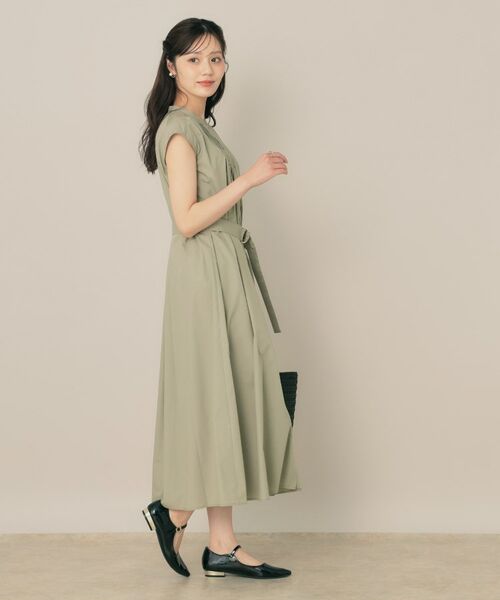Couture Brooch / クチュールブローチ ロング・マキシ丈ワンピース | 【Aライン・細見え】フロントタックシャツワンピース | 詳細20