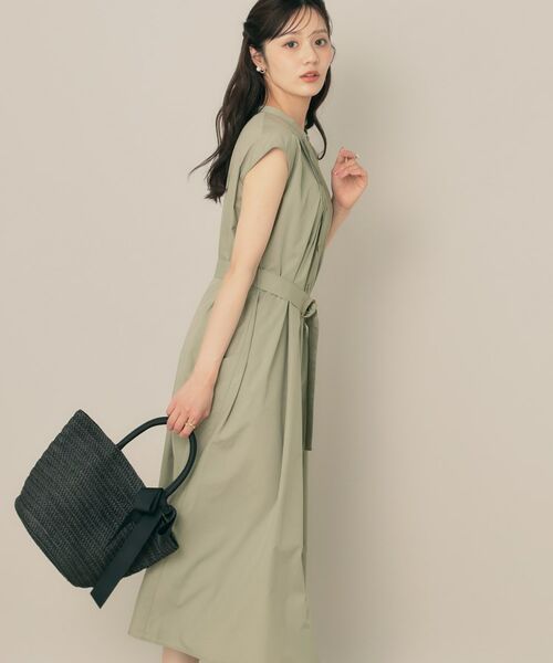 Couture Brooch / クチュールブローチ ロング・マキシ丈ワンピース | 【Aライン・細見え】フロントタックシャツワンピース | 詳細23