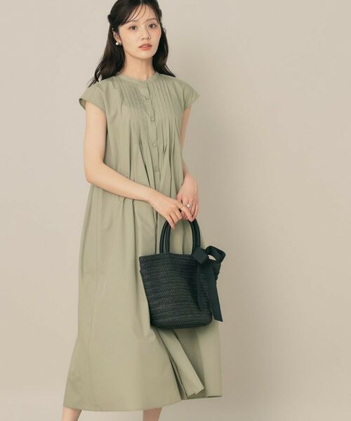 Couture Brooch / クチュールブローチ ロング・マキシ丈ワンピース | 【Aライン・細見え】フロントタックシャツワンピース | 詳細25