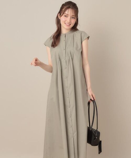 Couture Brooch / クチュールブローチ ロング・マキシ丈ワンピース | 【Aライン・細見え】フロントタックシャツワンピース | 詳細28