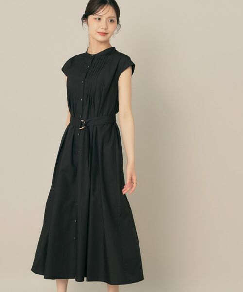 Couture Brooch / クチュールブローチ ロング・マキシ丈ワンピース | 【Aライン・細見え】フロントタックシャツワンピース | 詳細4