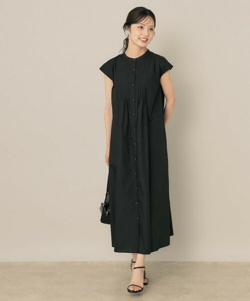 Couture Brooch / クチュールブローチ ロング・マキシ丈ワンピース | 【Aライン・細見え】フロントタックシャツワンピース | 詳細9