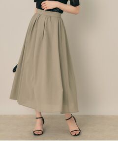 Couture Brooch / クチュールブローチ ロング・マキシ丈スカート | 【きれいめ・シアー・通勤】パレットボイルロングスカート