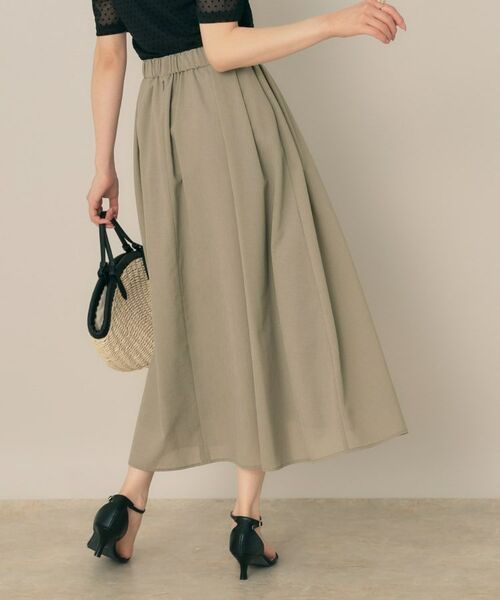 Couture Brooch / クチュールブローチ ロング・マキシ丈スカート | 【きれいめ・シアー・通勤】パレットボイルロングスカート | 詳細15
