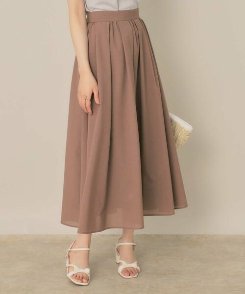Couture Brooch / クチュールブローチ ロング・マキシ丈スカート | 【きれいめ・シアー・通勤】パレットボイルロングスカート | 詳細24