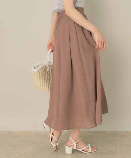 Couture Brooch / クチュールブローチ ロング・マキシ丈スカート | 【きれいめ・シアー・通勤】パレットボイルロングスカート | 詳細25