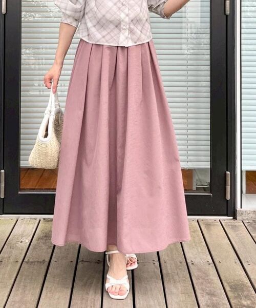 Couture Brooch / クチュールブローチ ロング・マキシ丈スカート | 【きれいめ・シアー・通勤】パレットボイルロングスカート | 詳細29