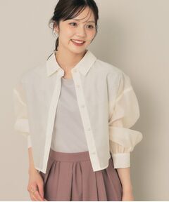 Couture Brooch / クチュールブローチ シャツ・ブラウス | 【洗える・秋まで使える】パール調ボタンシアーシャツ