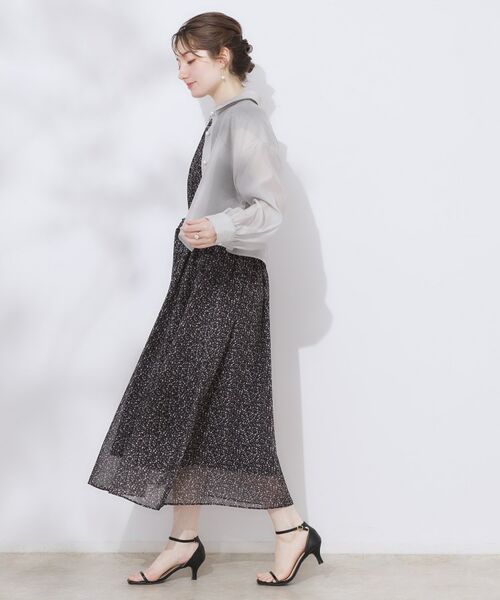 Couture Brooch / クチュールブローチ シャツ・ブラウス | 【洗える・秋まで使える】パール調ボタンシアーシャツ | 詳細12