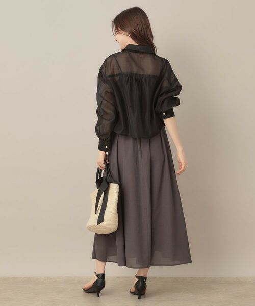 Couture Brooch / クチュールブローチ シャツ・ブラウス | 【洗える・秋まで使える】パール調ボタンシアーシャツ | 詳細26