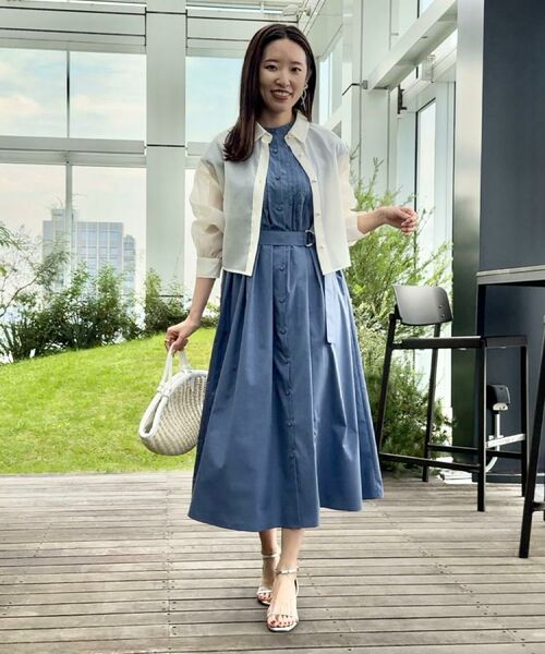 Couture Brooch / クチュールブローチ シャツ・ブラウス | 【洗える・秋まで使える】パール調ボタンシアーシャツ | 詳細7