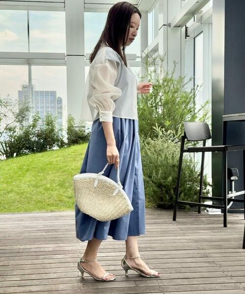 Couture Brooch / クチュールブローチ シャツ・ブラウス | 【洗える・秋まで使える】パール調ボタンシアーシャツ | 詳細8