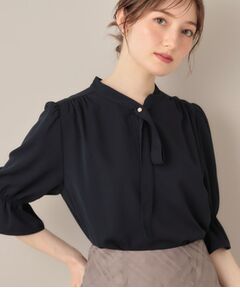 Couture Brooch / クチュールブローチ シャツ・ブラウス | 【大人可愛い・5分袖・通勤】デザインタイブラウス