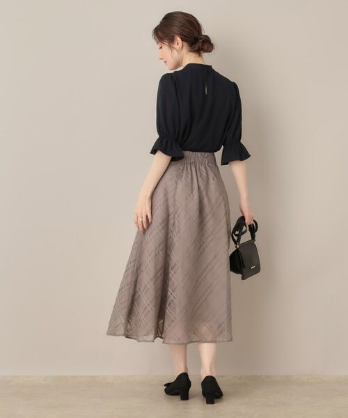 Couture Brooch / クチュールブローチ シャツ・ブラウス | 【大人可愛い・5分袖・通勤】デザインタイブラウス | 詳細12