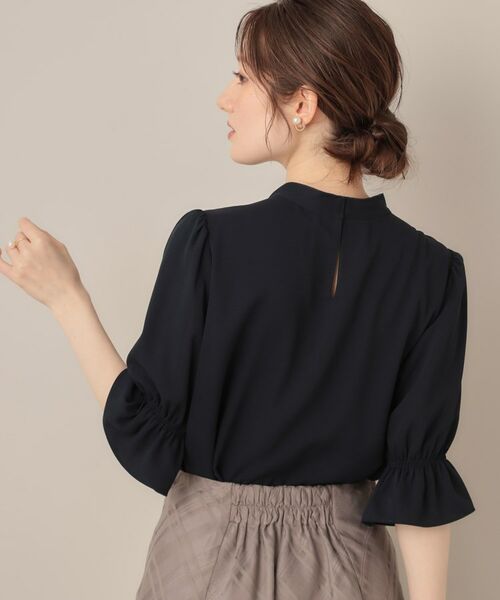 Couture Brooch / クチュールブローチ シャツ・ブラウス | 【大人可愛い・5分袖・通勤】デザインタイブラウス | 詳細15