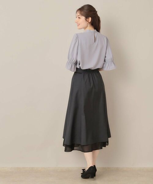 Couture Brooch / クチュールブローチ シャツ・ブラウス | 【大人可愛い・5分袖・通勤】デザインタイブラウス | 詳細22