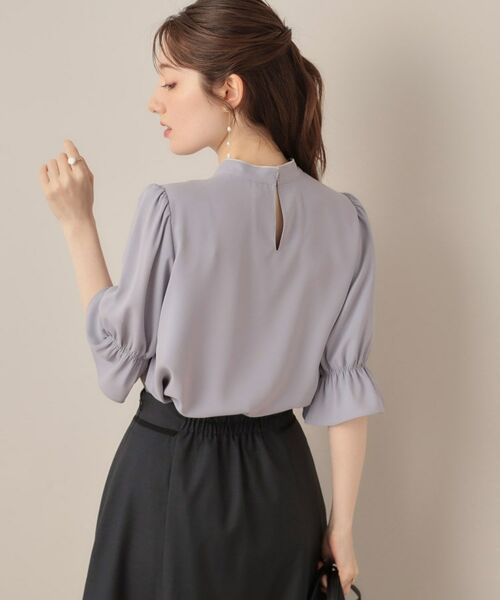 Couture Brooch / クチュールブローチ シャツ・ブラウス | 【大人可愛い・5分袖・通勤】デザインタイブラウス | 詳細25