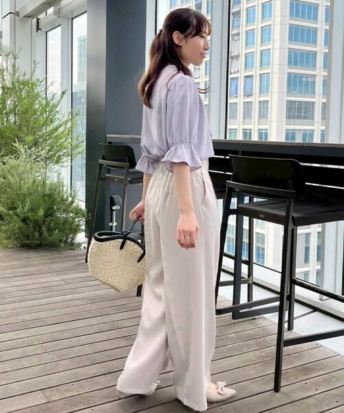 Couture Brooch / クチュールブローチ シャツ・ブラウス | 【大人可愛い・5分袖・通勤】デザインタイブラウス | 詳細28