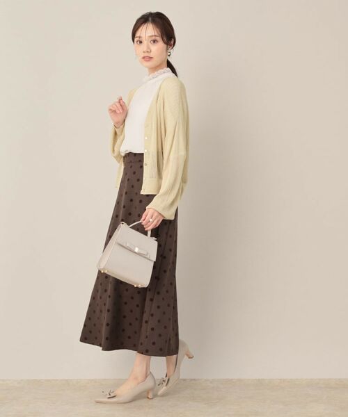 Couture Brooch / クチュールブローチ カーディガン・ボレロ | ラメリブVネックカーディガン | 詳細12