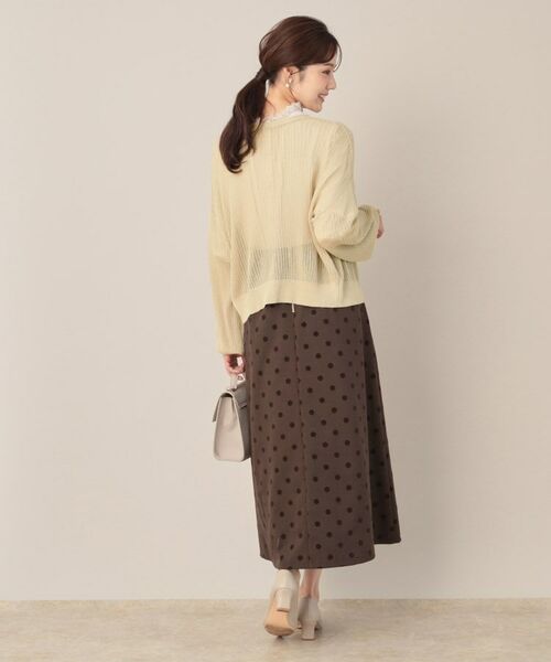 Couture Brooch / クチュールブローチ カーディガン・ボレロ | ラメリブVネックカーディガン | 詳細13