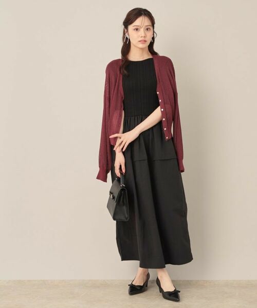 Couture Brooch / クチュールブローチ カーディガン・ボレロ | ラメリブVネックカーディガン | 詳細18