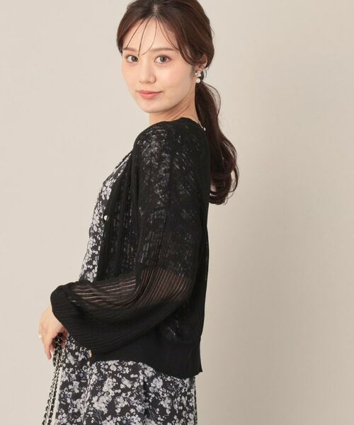 Couture Brooch / クチュールブローチ カーディガン・ボレロ | ラメリブVネックカーディガン | 詳細2