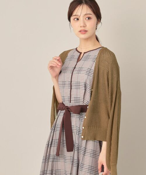 Couture Brooch / クチュールブローチ カーディガン・ボレロ | ラメリブVネックカーディガン | 詳細22