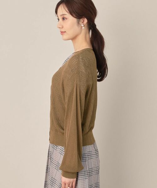 Couture Brooch / クチュールブローチ カーディガン・ボレロ | ラメリブVネックカーディガン | 詳細30