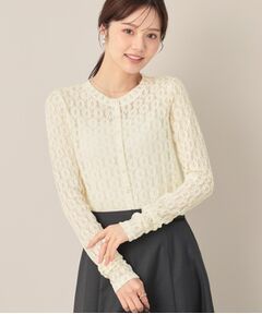 Couture Brooch / クチュールブローチ カーディガン・ボレロ | レースリングドットカーディガン