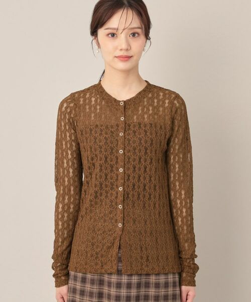 Couture Brooch / クチュールブローチ カーディガン・ボレロ | レースリングドットカーディガン | 詳細22