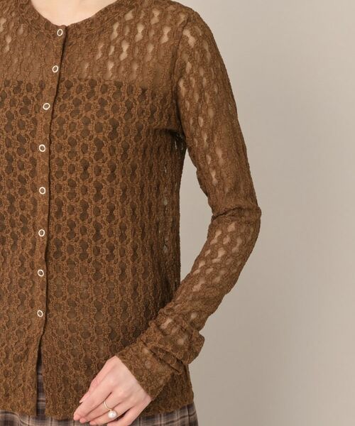 Couture Brooch / クチュールブローチ カーディガン・ボレロ | レースリングドットカーディガン | 詳細26