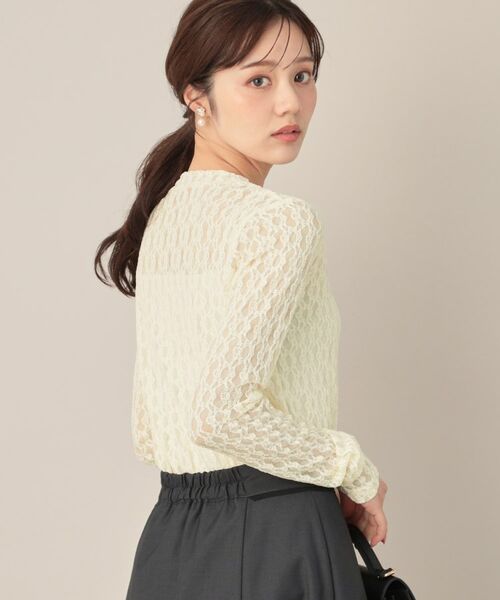 Couture Brooch / クチュールブローチ カーディガン・ボレロ | レースリングドットカーディガン | 詳細3