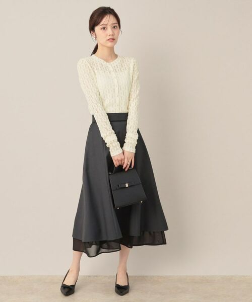 Couture Brooch / クチュールブローチ カーディガン・ボレロ | レースリングドットカーディガン | 詳細4