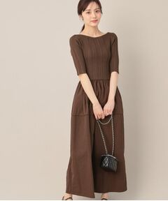 Couture Brooch / クチュールブローチ ロング・マキシ丈ワンピース | 5分袖ドッキングワンピース