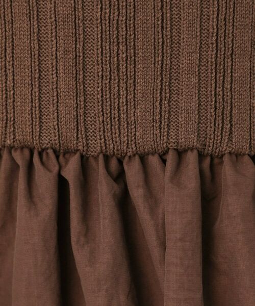 Couture Brooch / クチュールブローチ ロング・マキシ丈ワンピース | 5分袖ドッキングワンピース | 詳細14