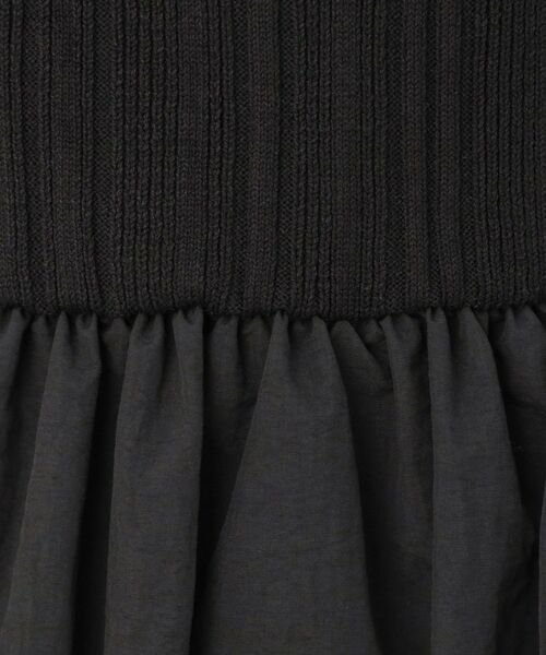 Couture Brooch / クチュールブローチ ロング・マキシ丈ワンピース | 5分袖ドッキングワンピース | 詳細7