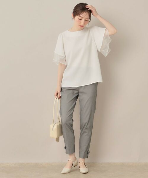 Couture Brooch / クチュールブローチ パンツ | 【らくちん・キレイ見え】リボンハイパーストレッチパンツ | 詳細1